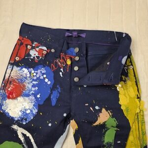 Ralph Lauren Purple Label Embellished 750 Straight Ankle Jeans Womens 27 $1990